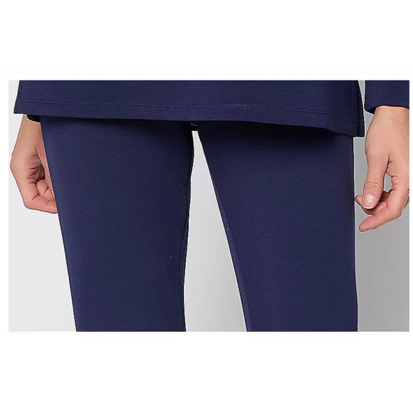 Belle by Kim Gravel ScubaLuxe Straight Leg Pants Future Dusk Petite 5X A711025 - Picture 2 of 2